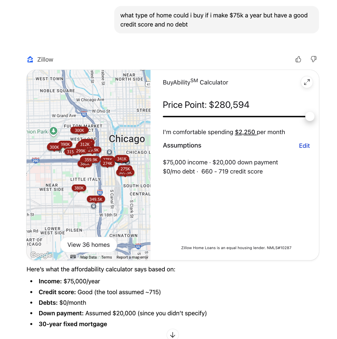 ChatGPT App Walkthrough: Zillow